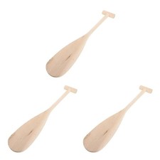 3 Pack Kids Canoe Paddle Wooden Oar for Unfinished Boat Rowing Oars