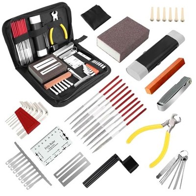 45Pcs Guitar Tool Kit,Guitar Repair Kit,Guitar Setup Kit,Luthier Tools Guitar 