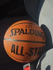 Vintage Spalding Size 7 All-Star Basketball Court Street Ball Orange 29.5” GUC