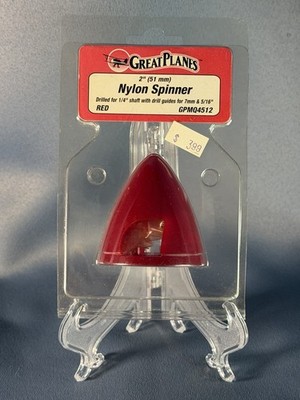 Great Planes 2'' Red Nylon Spinner GPMQ4512 - New in Package RC Airplane Prop Hub