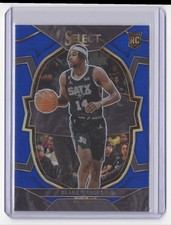 2022-23 Panini Select Blue Prizm Blake Wesley Rookie San Antonio Spurs #97