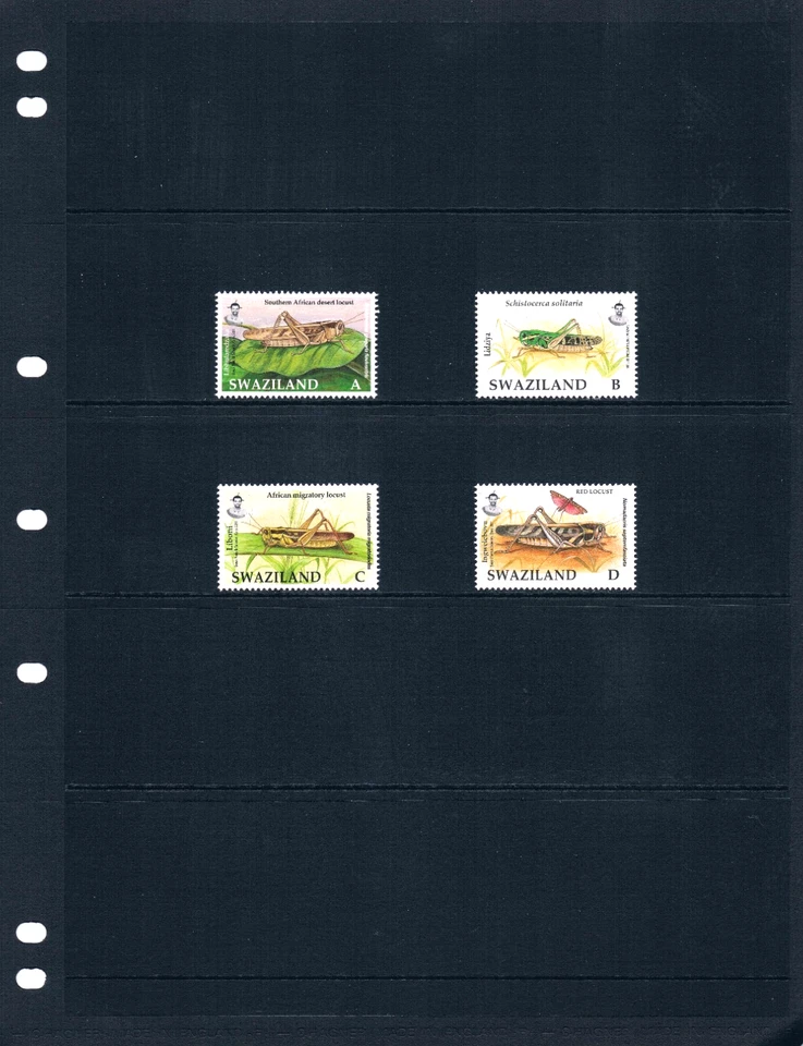 $4.25 Scott Value - 2011 SWAZILAND Insects African scarcer CV MNH NH UM - Image 2 of 4