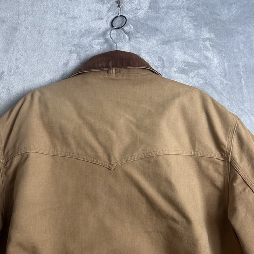 Vintage Carhartt Jacket Mens 2XLT Tall Brown Canvas Santa Fe Red Lined 90s JQ176 - Picture 11 of 16