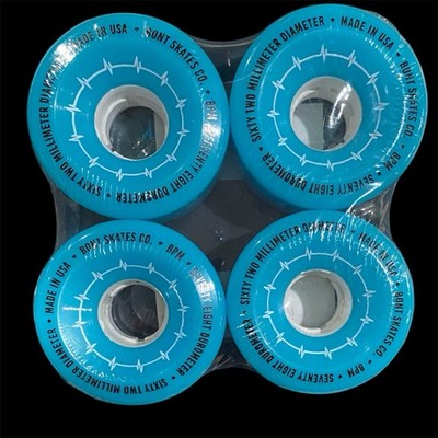 Bont Skates Co BPN Quad Roller Skate Wheels 62x35mm 78a Set of 4 - Gamma Blue