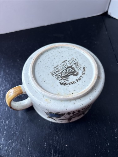Wildlife Refuge 1978 Fish Handcrafted Fine Stoneware Soup Mug Cup Vintage (G32)) - Picture 17 of 20