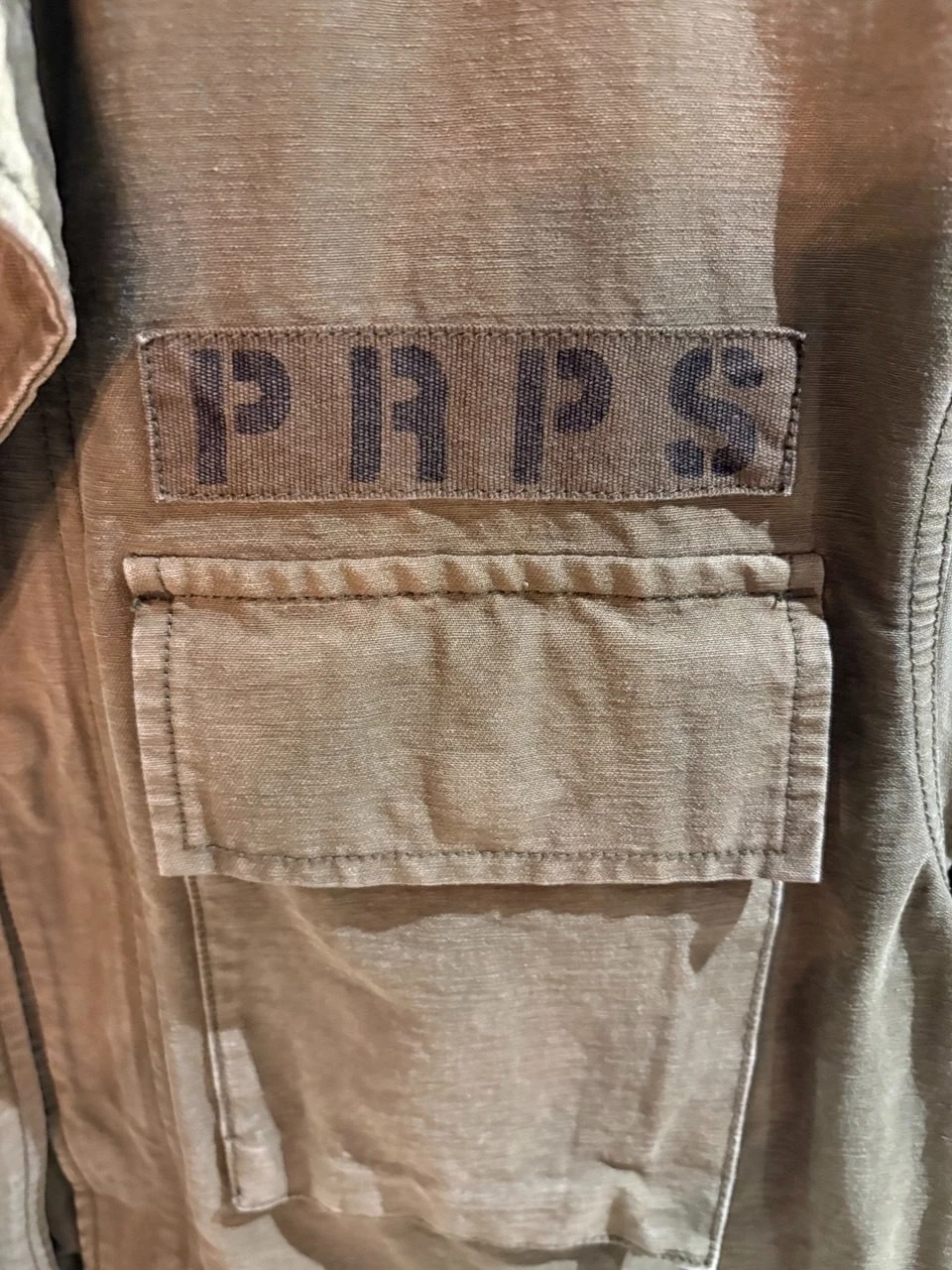 Rare PRPS Military M65 Field Jacket Olive Green Size M - Distressed Cotton Army - product detail image 8