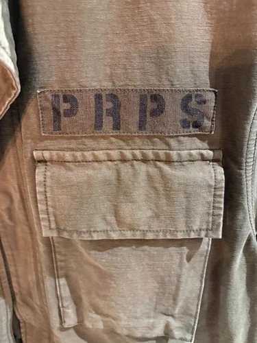 Rare PRPS Military M65 Field Jacket Olive Green Size M - Distressed Cotton Army image 8