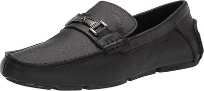 Calvin Klein Men's Magnus Loafer | Black Weave Emboss | Size 9.5M