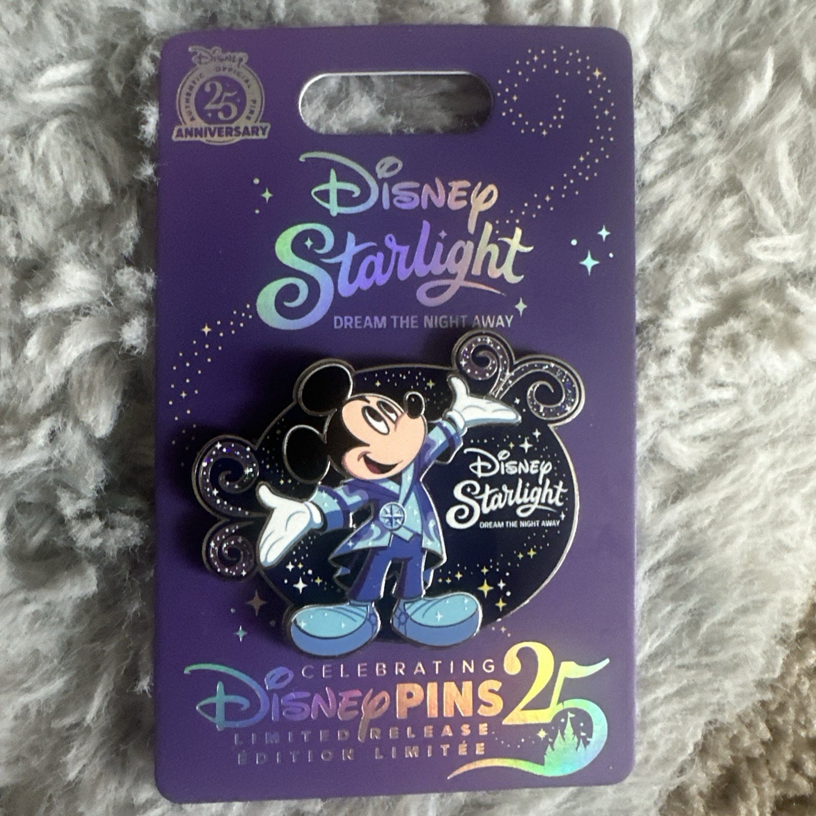 2025 Disney Parks Starlight Parade Mickey Mouse Magic Kingdom LR pin