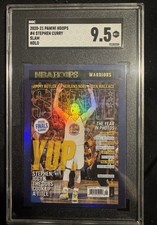 Panini 2020-21 NBA Hoops Slam Holo Stephen Curry #4 Warriors SGC 9.5