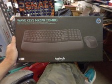 Logitech Wave Keys MK670 Combo, Wireless Ergo...