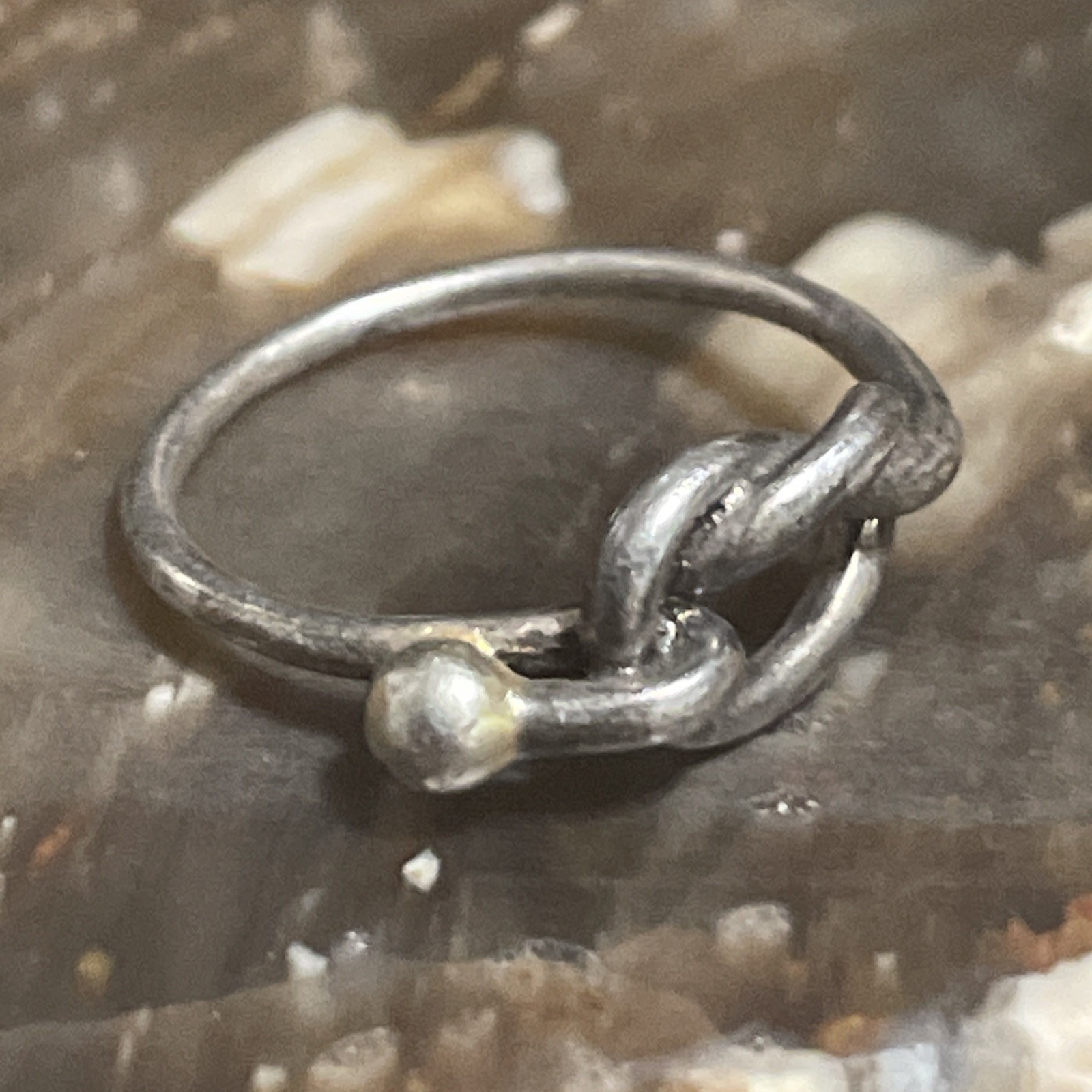 Infinity Rope Braid Sterling Silver Ring Size 6 - image 3