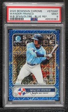 2020 Bowman Mega Box Blue Mojo Refractor 79/150 Wander Franco PSA 9 MINT uk2