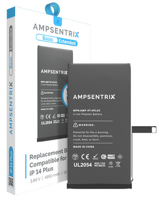 Extended Capacity Battery iPhone 14 Plus (AmpSentrix Basic Extended)