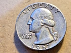 1957-D SILVER QUARTER