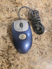 Logitech Wheel Mouse Blue M-BD58 Wired USB Op...