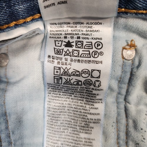 Jeans Levis 560 uomo 36x30 blu vestibilità comoda conico lavaggio medio denim abbigliamento da lavoro - Foto 11 di 17