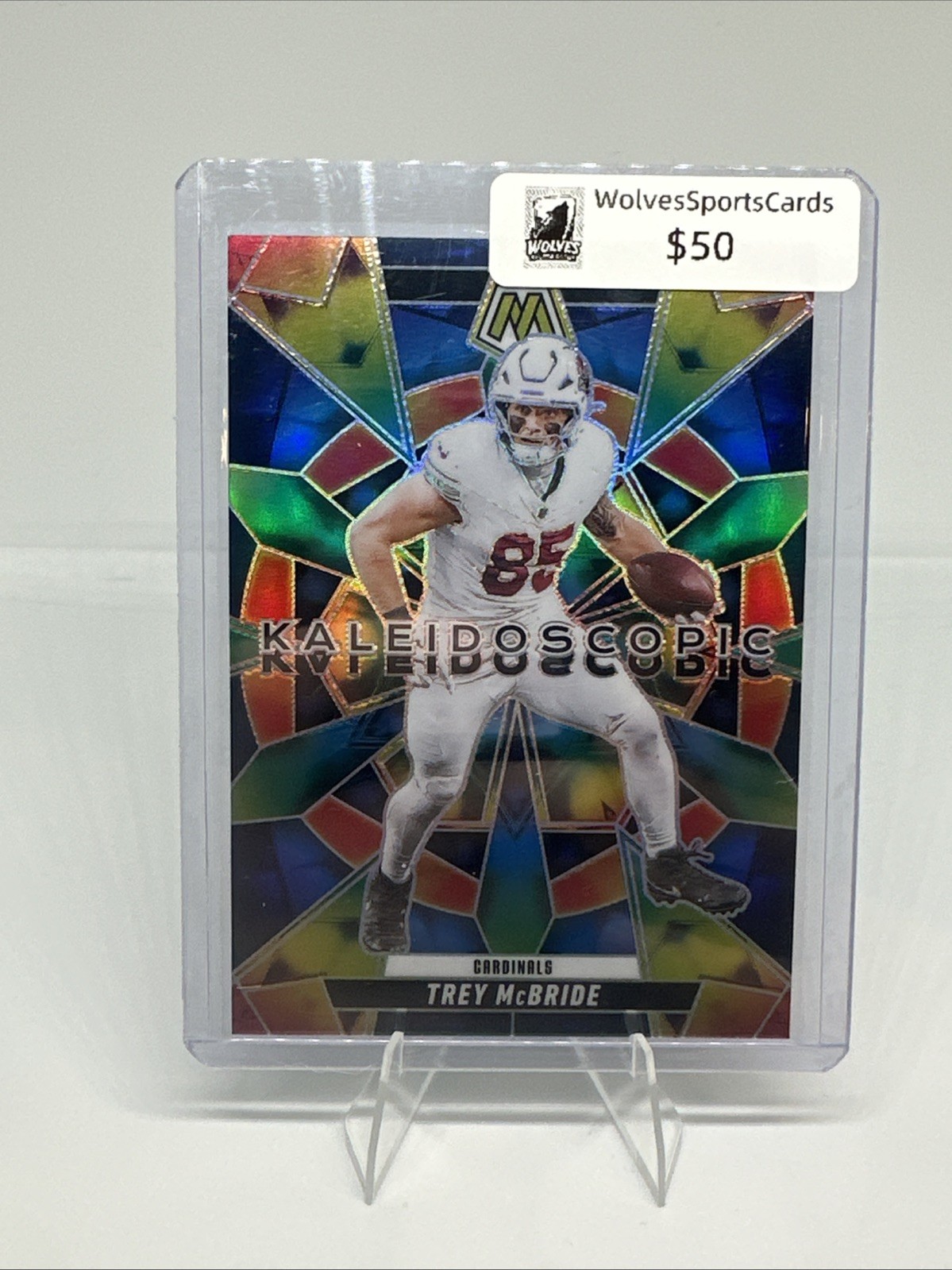 2025 Panini Mosaic Trey McBride Kaleidoscopic SSP Case Hit - #15 Cardinals