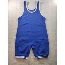 Matman Wrestling Co Mens Royal Blue Singlet Singlet Adult Medium Made in USA