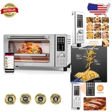 Bravo Air Fryer Toaster Oven - 21Qt XL, 1800W Smart Convection, 10 Presets, S...