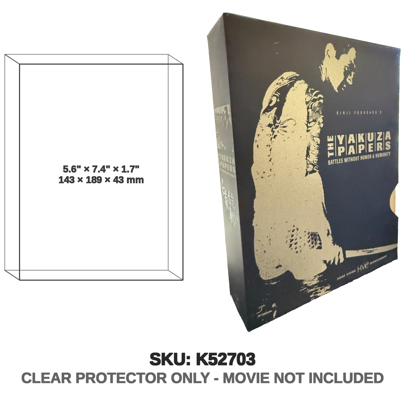 Protector For The Yakuza Papers Metal Slpcase DVD