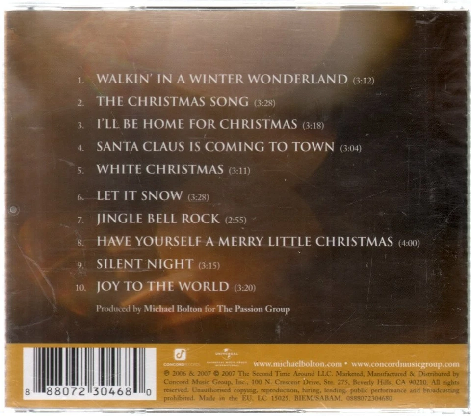 Michael Bolton Ein Swingendes Weihnachten CD Europa Concord 2007 0888072304680 - Bild 2 von 2
