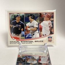 2013 Topps - League Leaders Giancarlo Stanton, Ryan Braun, Jay Bruce #246