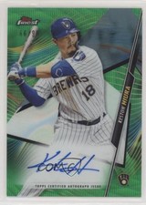 2020 Topps Finest Green Wave Refractor 66/99 Keston Hiura #FA-KH Auto 5m1