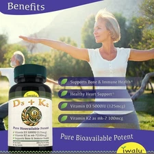 La Mejor Dosis De Vitamina D3 Para Adultos, IWALU (Oficial) *ENVÍO GRATIS