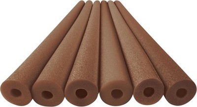 Pool Noodles Foam Brown 6 Pack 48in Float Swim Training Tubes