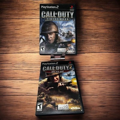Call of Duty: Finest Hour CIB & Big Red One (PlayStation 2 PS2) Tested & Cleaned