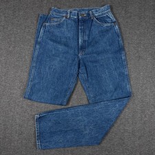 Vintage 80s Lee Jeans Womens 25x30 Size 12 High Waisted Medium Wash Denim USA