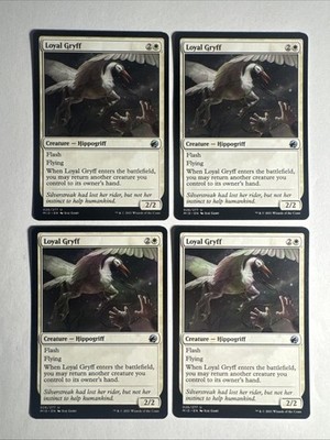 4x Mtg Innistrad Midnight Hunt Loyal Gryff NM/M Magic The Gathering