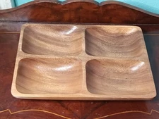 Vtg Beckman Home Divided Serving Snack Tray Dish Game Bridge Jewelry Trinkets