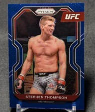 Stephen Wonderboy Thompson Blue Prizm Holo /199 2021 Panini Prizm UFC Card #81