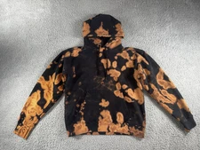 Vintage Hanes Ultimate Cotton Printpro Bleached Sweatshirt Hoodie Men Small