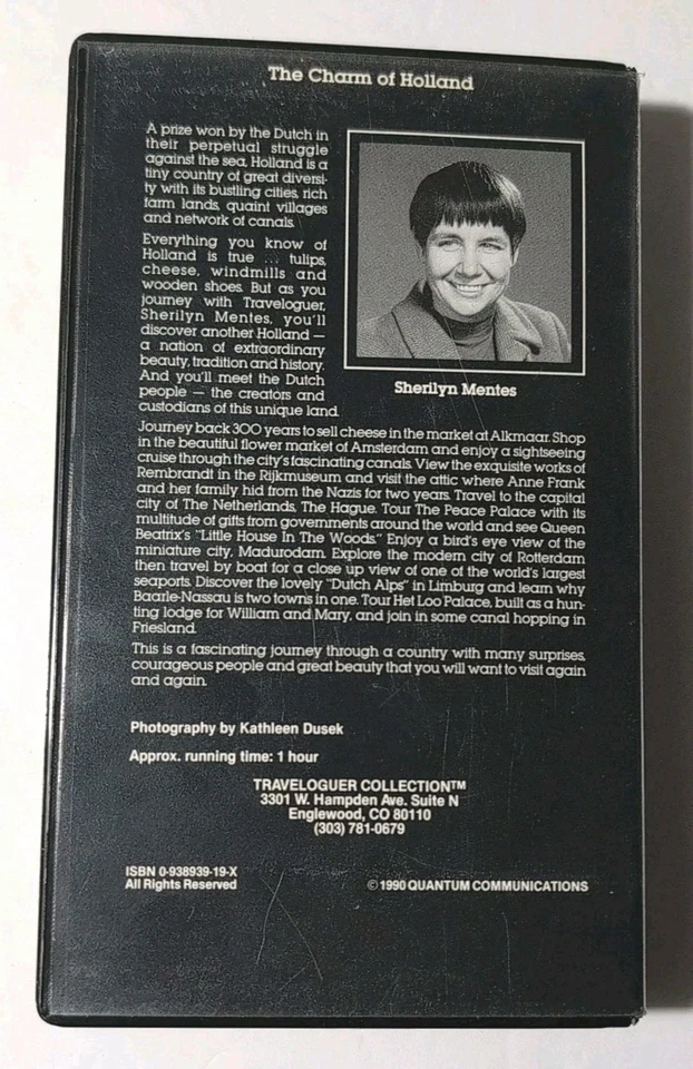 Traveloguer Collection Vol 18 The Charm Of Holland 1990 VHS Vintage - Image 2 of 2