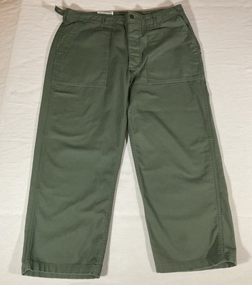 Engineered Garments WORKADAY Baker Pants Size XL Fatigue Field Green Olive
