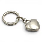 VINTAGE TIFFANY & CO HEART SHAPED LOCKET KEY RING STERLING SILVER SIGNED