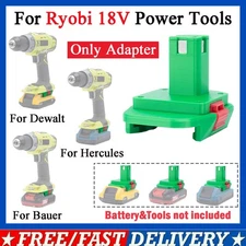 For Dewalt/For Bauer/For Hercules Battery Convert to for Ryobi 18v Tools Adapter