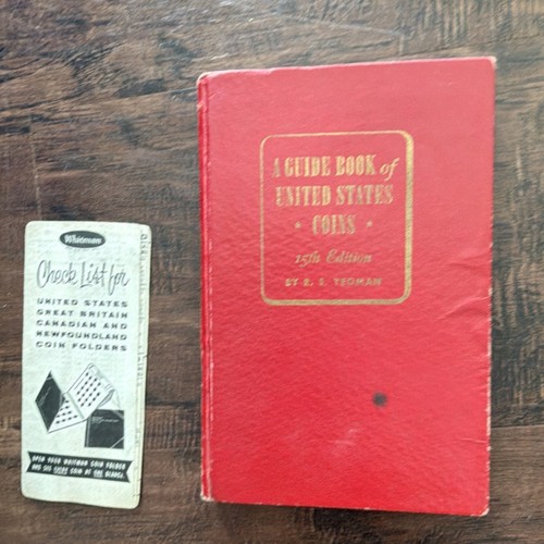 Whitman A Guide Book of United States Coins 15th Edition 1962 Insert included