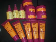 Eco Hair Care Lot Texture Edit Kurvy Shine Sheen , Koily Butter , Define Cream