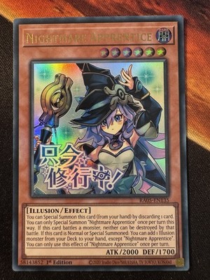 Yugioh RA05-EN135 - Nightmare Apprentice - Ultra Rare Variant Art Stamp NM