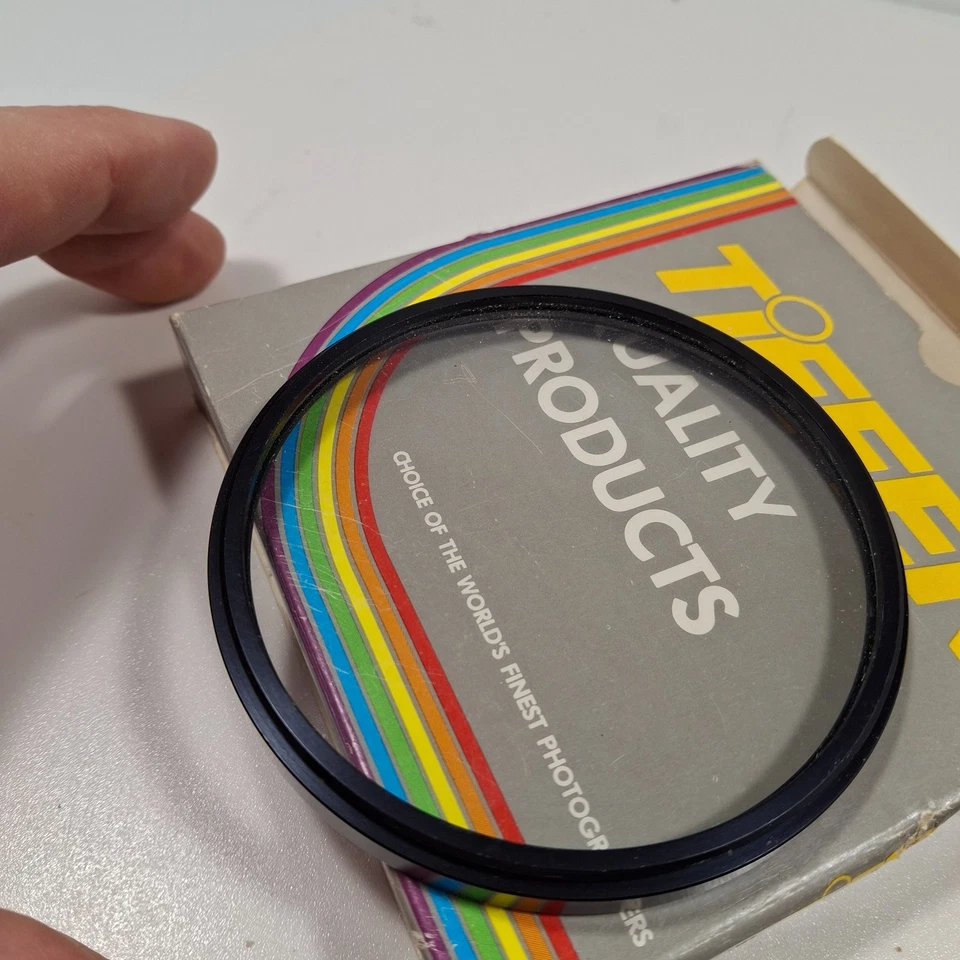 Vintage Tiffen 82mm Clear Filter – Pre-UPC Era – Mint in Box w/ Booklet – Legacy - Image 2 of 4