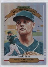 2019 Panini Donruss Diamond Kings Career Stat Line 96/108 Matt Chapman #12 0q3