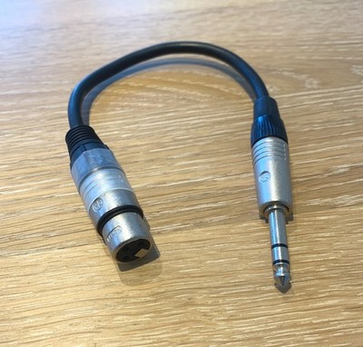 Stereo Klinkenstecker auf 3 Pin XLR Buchse Kabel Adapter - Neutrik Stecker