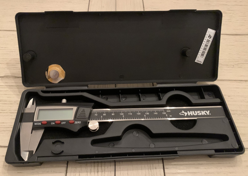 Husky 6 in. 3-Mode Digital Fractional Caliper with Protective Hard Case