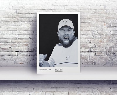 Rare Limited Edition Print Of Ryder Cup Star Shane Lowry (no.11/20)