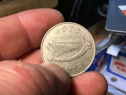 1994 or 1982 or 1975 or 1969 Ireland 10 Pence Salmon, Irish Harp, Good Luck Coin - Picture 6 of 22
