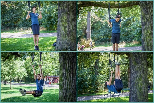 Premium Gymnastikringe, Turnringe aus Holz Ringe, Sportringe, Gym Rings - Bild 10 von 12
